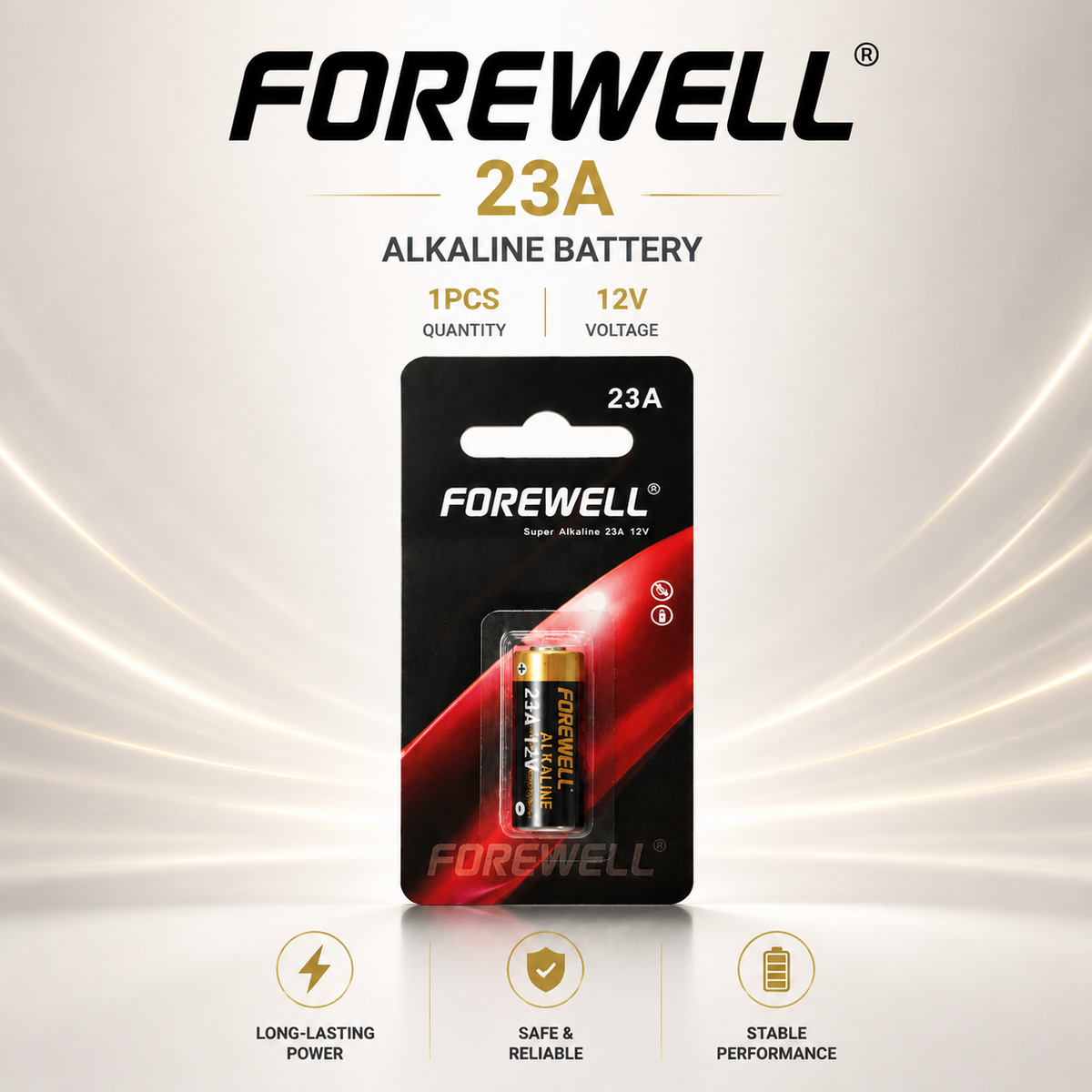 FOREWELL 23A A23 12V alkaline battery