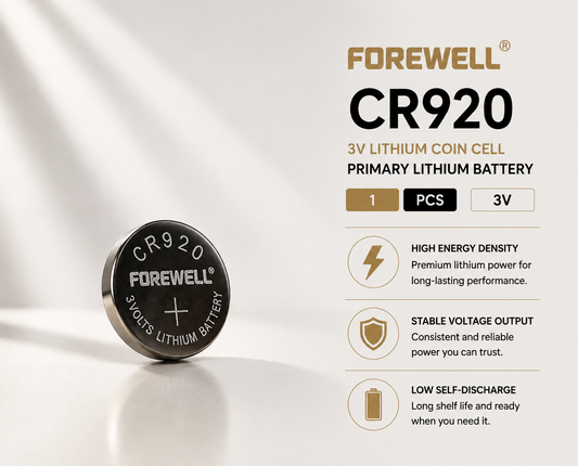 FOREWELL CR920 3V lithium coin cell battery