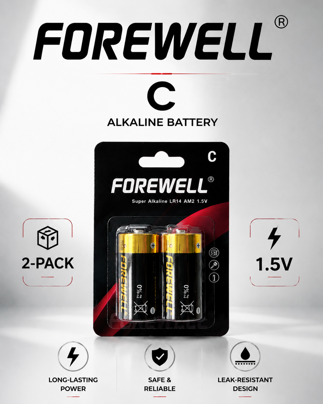 FOREWELL C LR14 1.5V alkaline battery