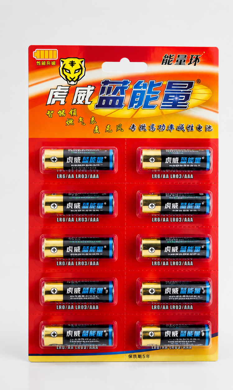 10-pack individually perforated battery blister card