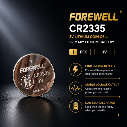 FOREWELL CR2335 3V lithium coin cell battery