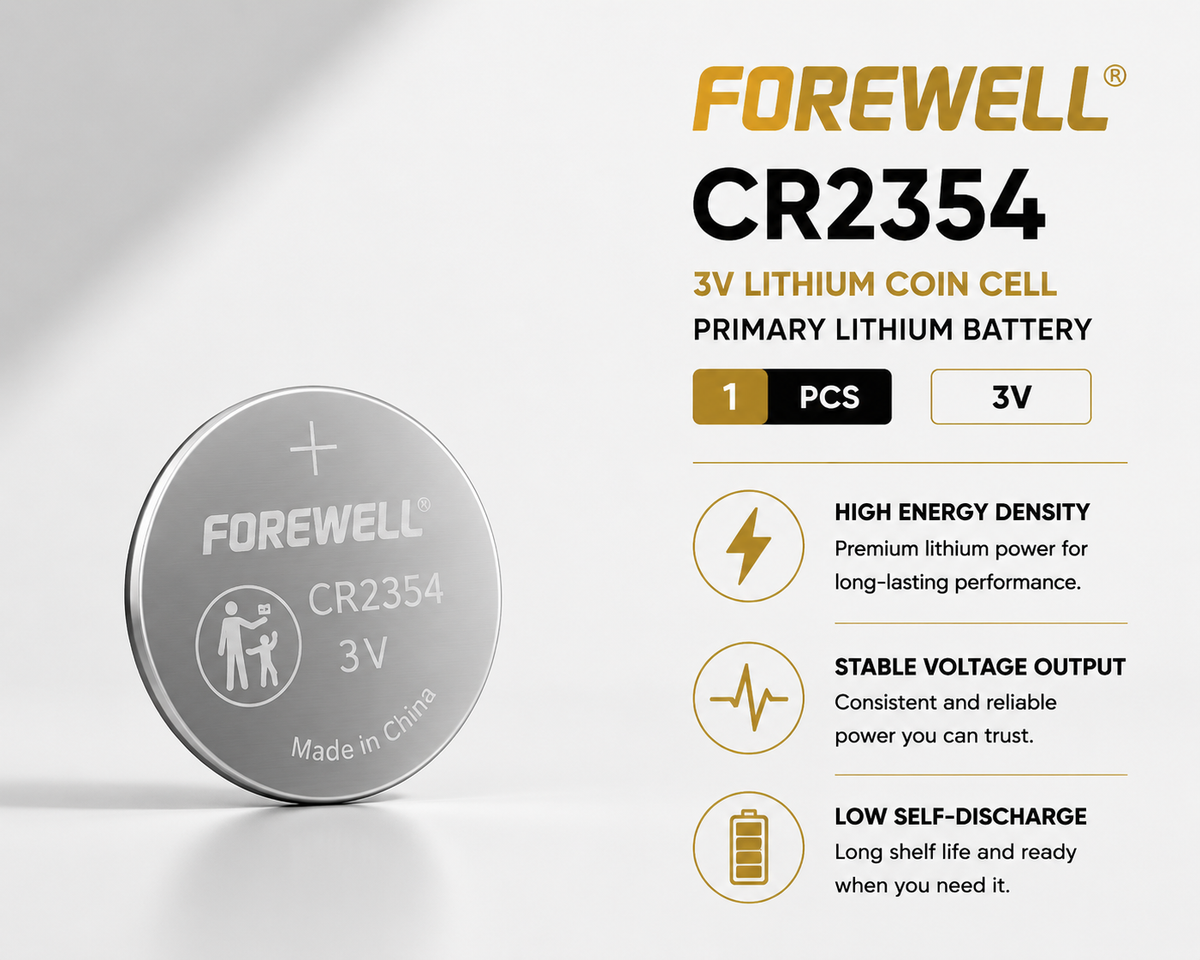 FOREWELL CR2354 lithium coin cell battery