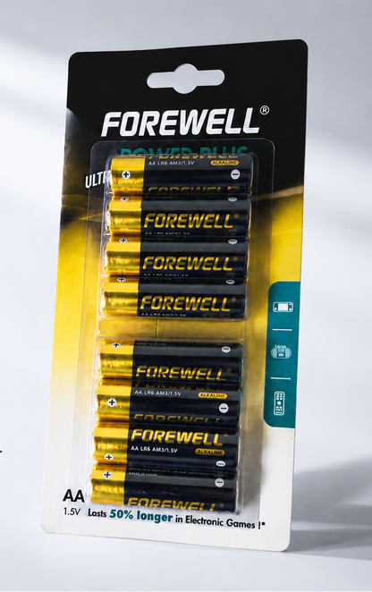 Custom 8-pack battery blister card packaging