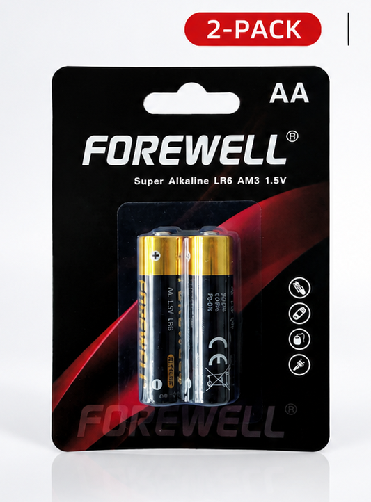 Custom 2-pack  battery blister card packaging