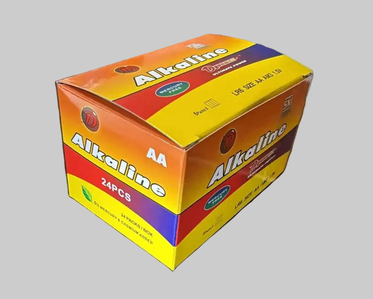 Custom 24-pack battery paper box packaging