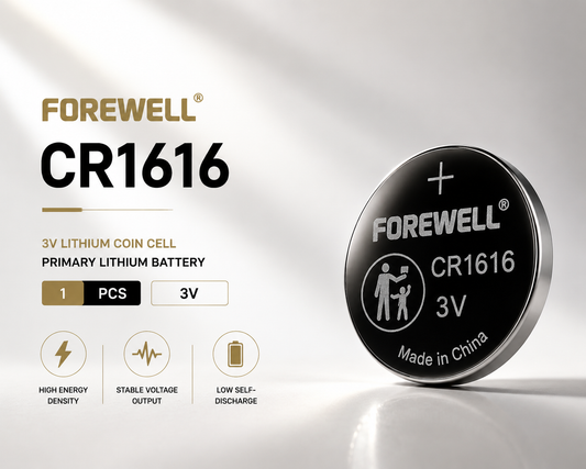 FOREWELL CR1616 3V lithium coin cell battery