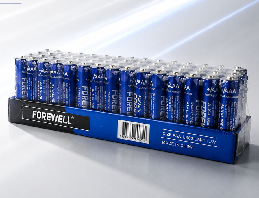 Custom 60-pack battery paper box for bulk distribution