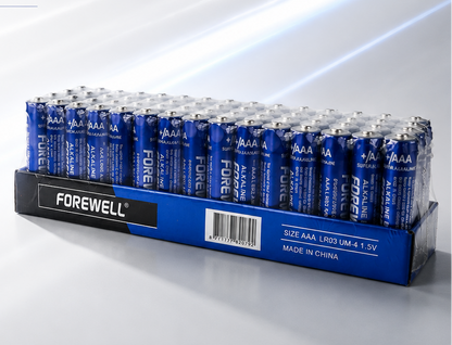 Custom 60-pack battery paper box for bulk distribution