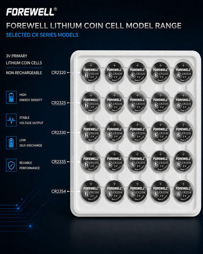 FOREWELL CR23 Series 3V lithium coin cell batteries