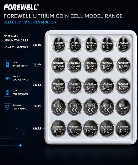 FOREWELL CR20 lithium coin cell battery