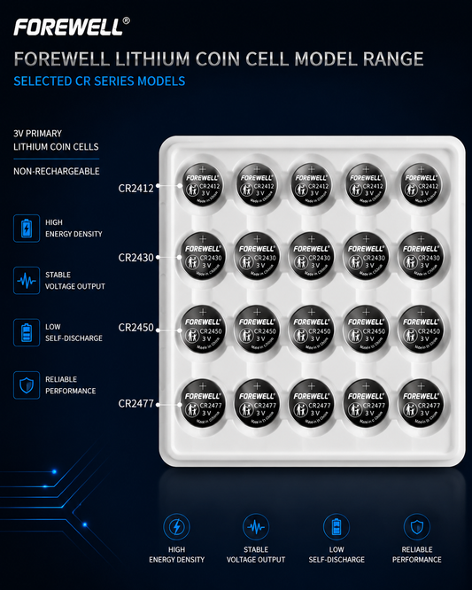 FOREWELL CR24 Series 3V lithium coin cell batteries