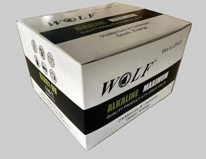 Custom 12-pack paper box for 9V batteries