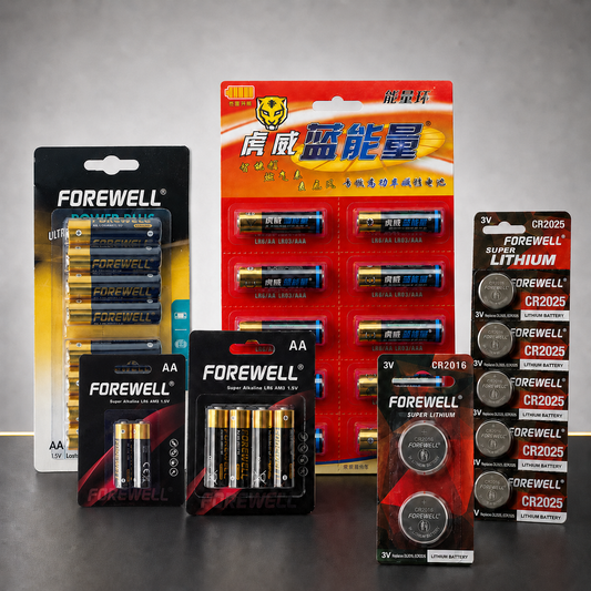 Custom battery blister card packaging options for alkaline and lithium batteries