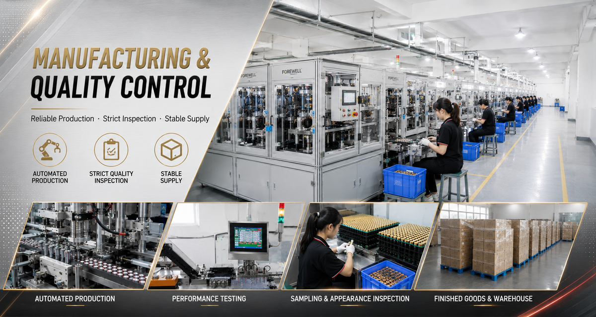 FOREWELL battery manufacturing facility and production equipment