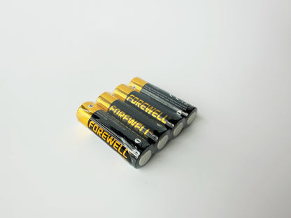 Four-cell thermoformed plastic battery pack