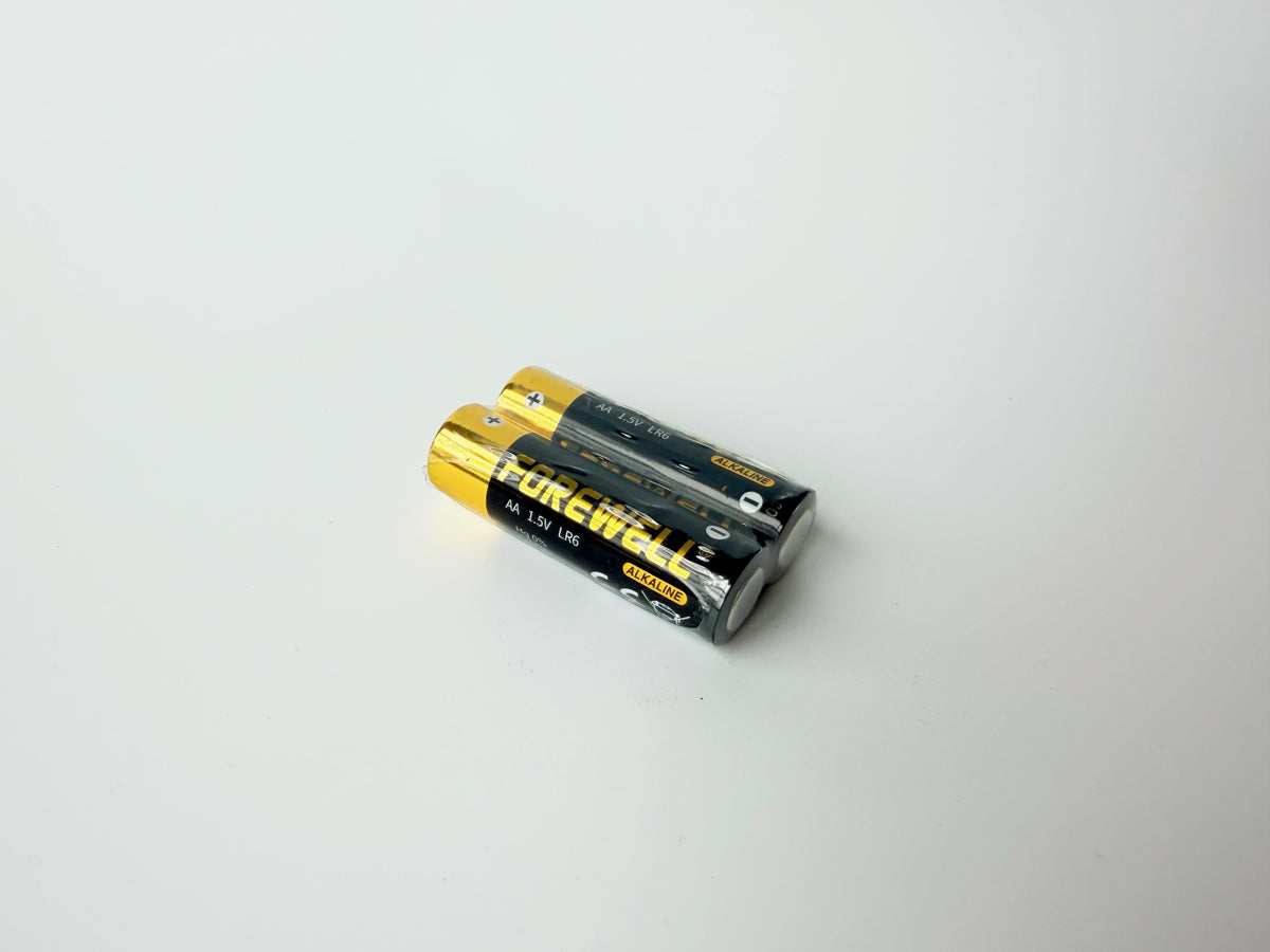 Two-cell thermoformed plastic battery pack